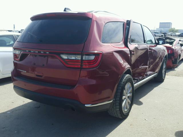 1C4RDHAG1EC277638 - 2014 DODGE DURANGO SX RED photo 4