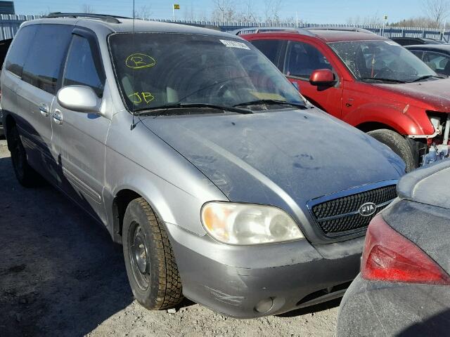 KNDUP131746560589 - 2004 KIA SEDONA EX SILVER photo 1