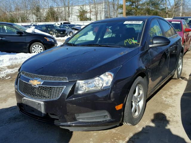 1G1PC5SB5E7231758 - 2014 CHEVROLET CRUZE LT BLACK photo 2