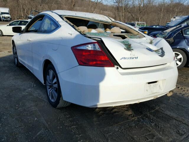 1HGCS1B70AA013576 - 2010 HONDA ACCORD EX WHITE photo 3