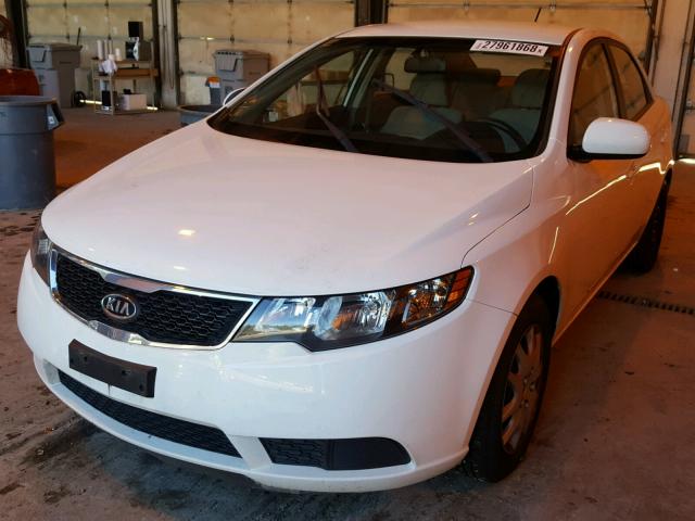 KNAFT4A25B5447189 - 2011 KIA FORTE LX WHITE photo 2