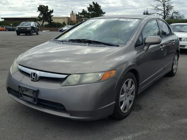 2HGFA16558H323680 - 2008 HONDA CIVIC LX GRAY photo 2