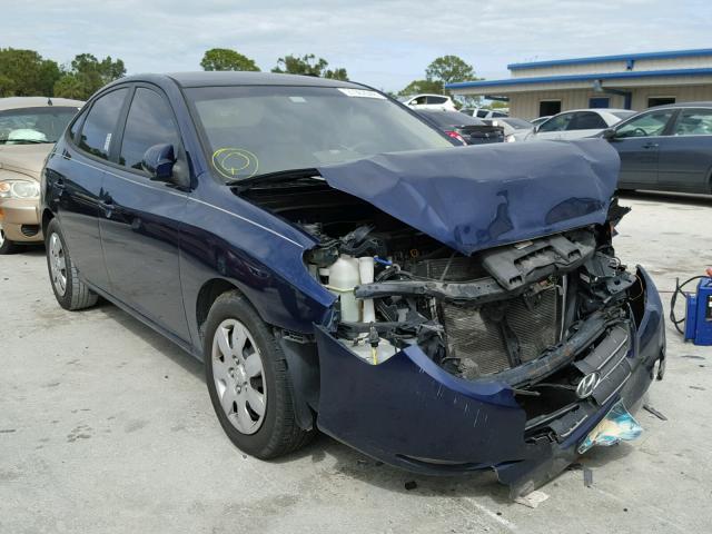 KMHDU46D78U472879 - 2008 HYUNDAI ELANTRA GL BLUE photo 1