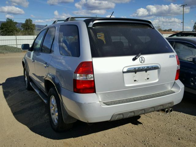 2HNYD18802H543297 - 2002 ACURA MDX TOURIN SILVER photo 3