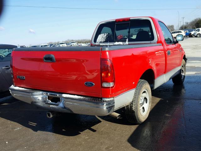 1FTZF1720WNB33145 - 1998 FORD F150 RED photo 4