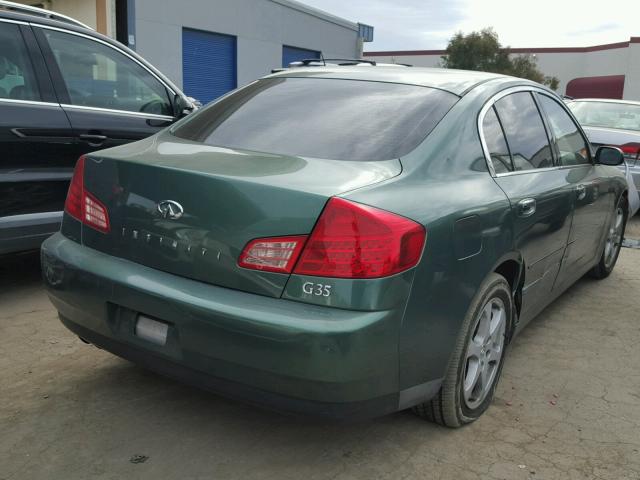 JNKCV51E53M318973 - 2003 INFINITI G35 GREEN photo 4