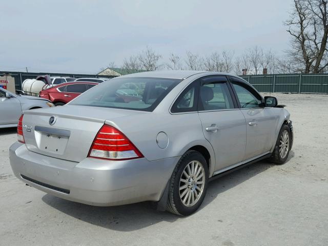 1MEHM42166G614604 - 2006 MERCURY MONTEGO PR SILVER photo 4