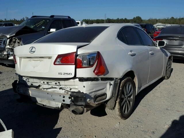 JTHBK262595101864 - 2009 LEXUS IS 250 WHITE photo 4