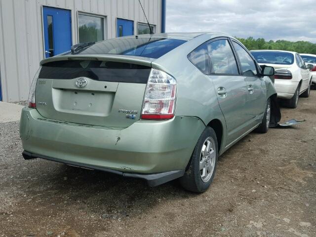 JTDKB20U767523713 - 2006 TOYOTA PRIUS GREEN photo 4