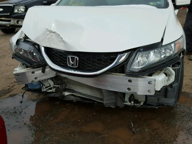 19XFB2F92EE203086 - 2014 HONDA CIVIC EXL WHITE photo 9