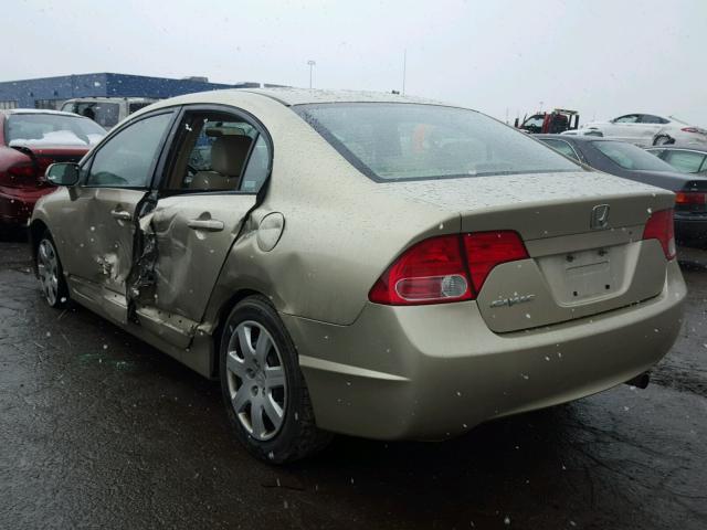 1HGFA16558L030929 - 2008 HONDA CIVIC LX GOLD photo 3