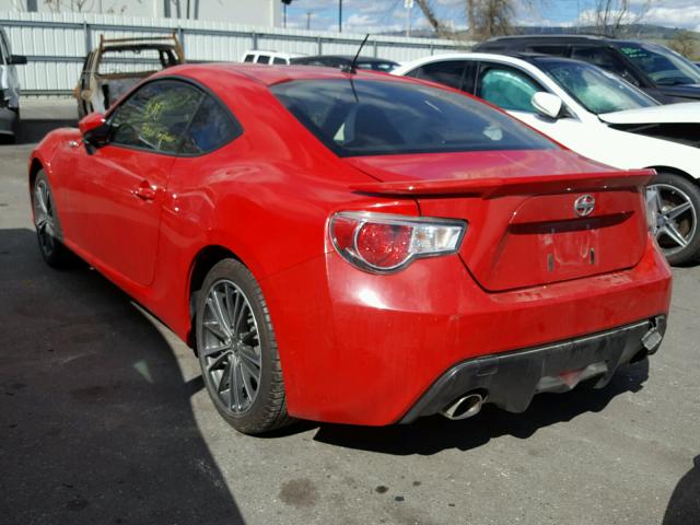 JF1ZNAA18D1721100 - 2013 TOYOTA SCION FR-S RED photo 3