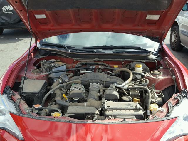 JF1ZNAA18D1721100 - 2013 TOYOTA SCION FR-S RED photo 7