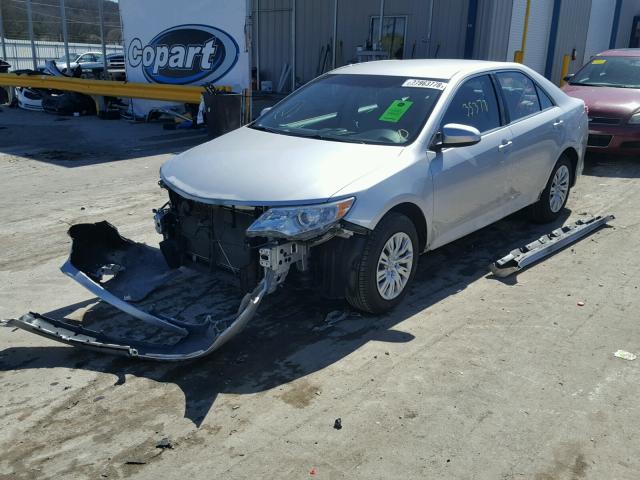 4T4BF1FK5CR273987 - 2012 TOYOTA CAMRY BASE SILVER photo 2