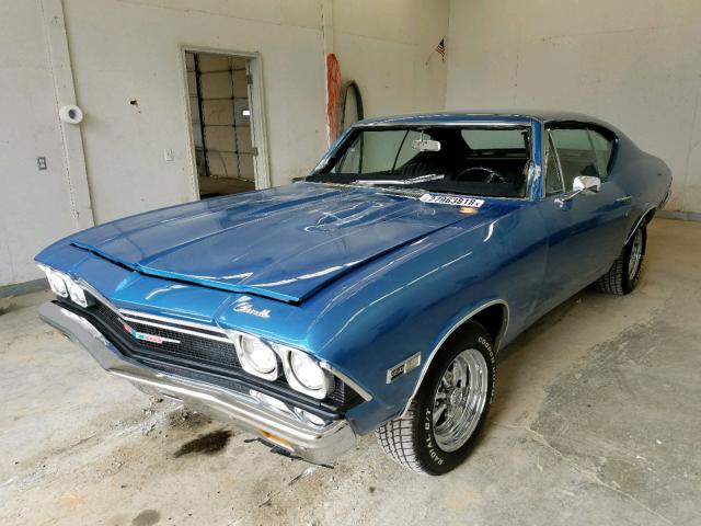 136378K133045 - 1968 CHEVROLET CHEVELLE BLUE photo 2