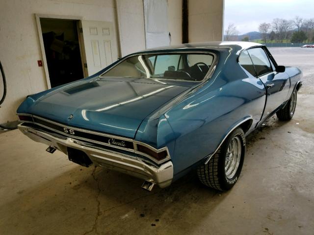 136378K133045 - 1968 CHEVROLET CHEVELLE BLUE photo 4