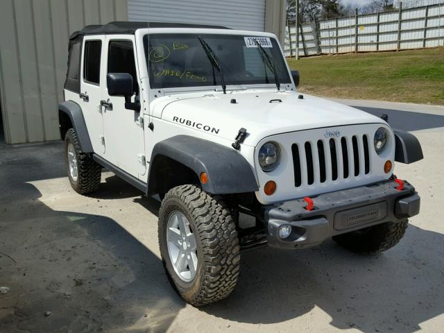 1C4BJWFG6DL603181 - 2013 JEEP WRANGLER U WHITE photo 1