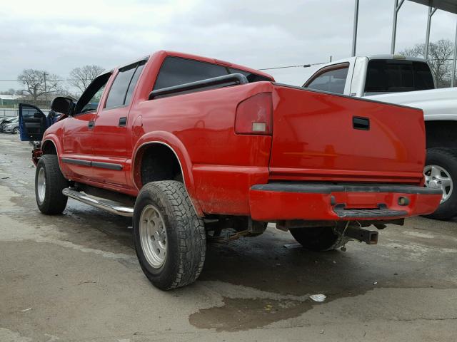 1GCDT13X93K131489 - 2003 CHEVROLET S TRUCK S1 RED photo 3