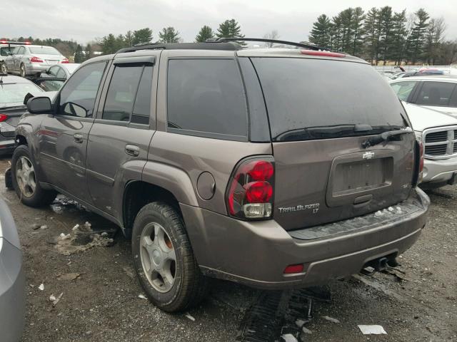 1GNDT13SX82214822 - 2008 CHEVROLET TRAILBLAZE GRAY photo 3