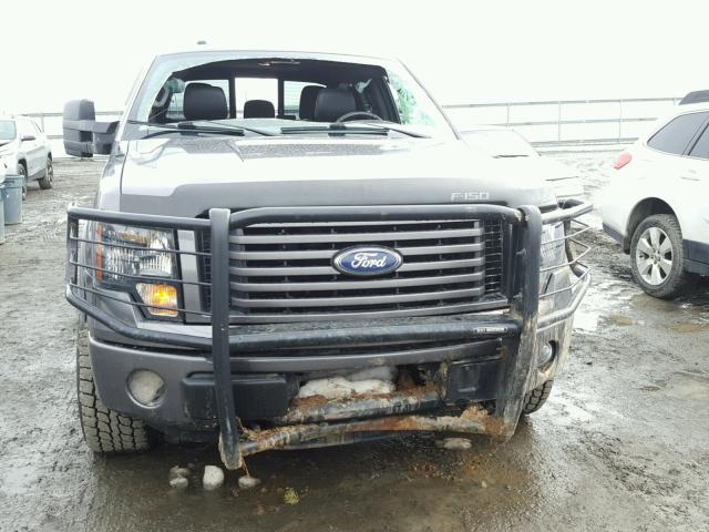 1FTFW1ET1BKE10119 - 2011 FORD F150 SUPER CHARCOAL photo 9