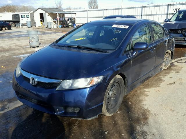 2HGFA1F33BH509773 - 2011 HONDA CIVIC VP BLUE photo 2