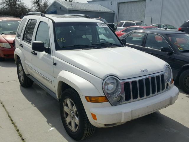 1J8GK58K86W259748 - 2006 JEEP LIBERTY LI WHITE photo 1