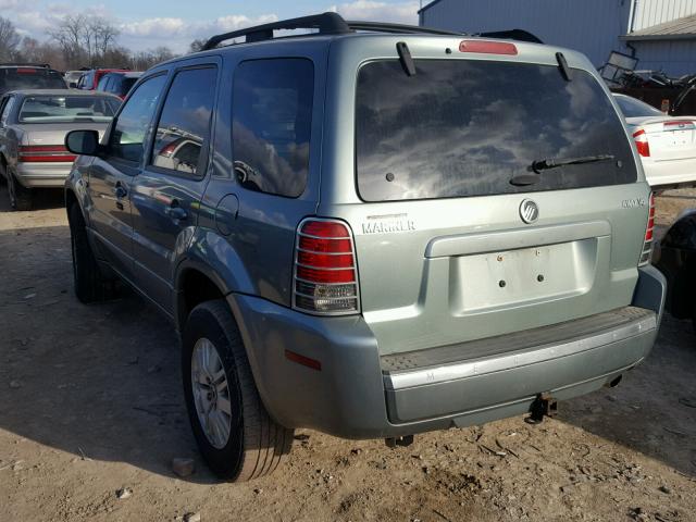 4M2CU571X6DJ00003 - 2006 MERCURY MARINER GREEN photo 3