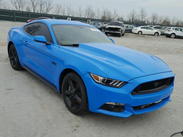 1FA6P8CF4H5235090 - 2017 FORD MUSTANG GT BLUE photo 1