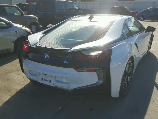 WBY2Z2C58FV392527 - 2015 BMW I8 WHITE photo 4