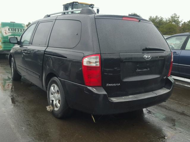 KNDMB233376111453 - 2007 KIA SEDONA EX BLACK photo 3