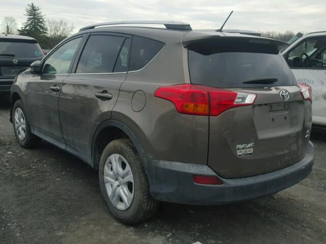 2T3BFREV4FW252788 - 2015 TOYOTA RAV4 LE BROWN photo 3