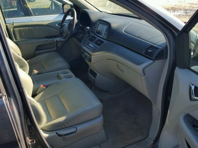 5FNRL38755B114361 - 2005 HONDA ODYSSEY EX GRAY photo 5