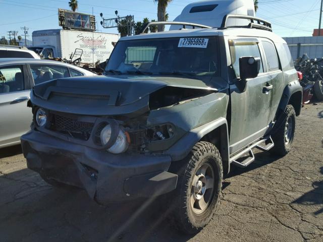 JTEBU4BF6AK097373 - 2010 TOYOTA FJ CRUISER GREEN photo 2