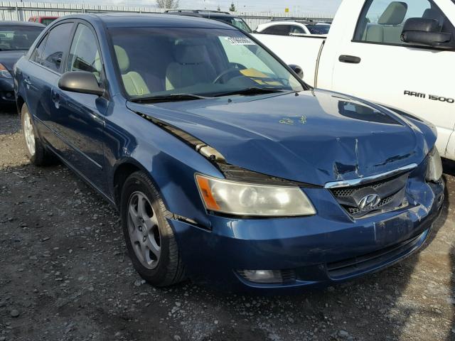 5NPEU46F66H012677 - 2006 HYUNDAI SONATA BLUE photo 1