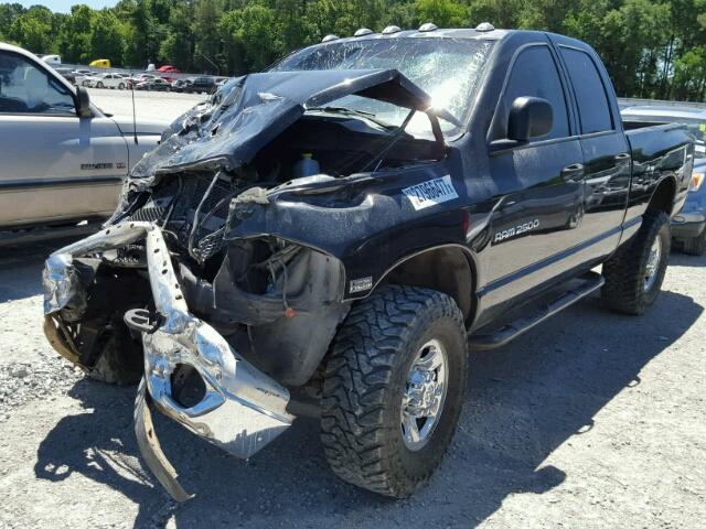 3D7KU28D44G136400 - 2004 DODGE RAM 2500 S შავი ფოტო 2