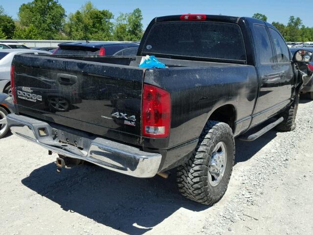 3D7KU28D44G136400 - 2004 DODGE RAM 2500 S შავი ფოტო 4