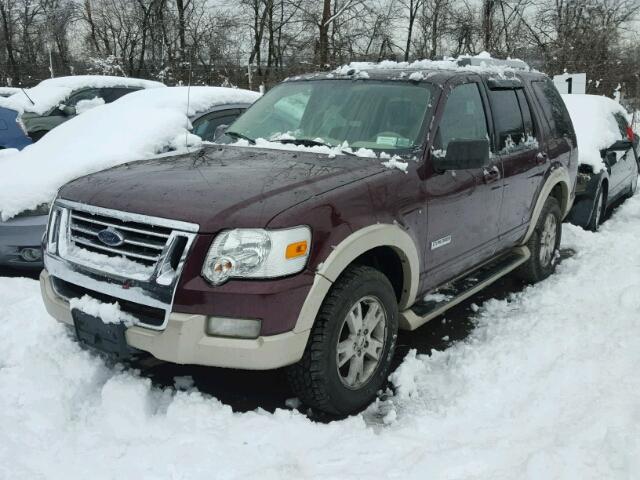 1FMEU74826UA08732 - 2006 FORD EXPLORER E BURGUNDY photo 2