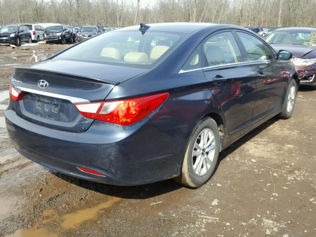 5NPEB4AC2DH534190 - 2013 HYUNDAI SONATA GLS BLUE photo 4