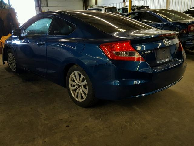 2HGFG3B17CH540024 - 2012 HONDA CIVIC EXL 蓝色 照片 3