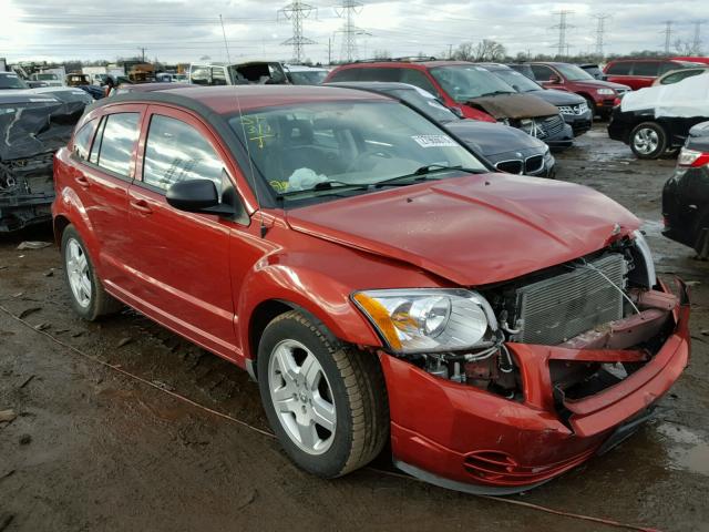 1B3HB48A39D149186 - 2009 DODGE CALIBER SX ORANGE photo 1