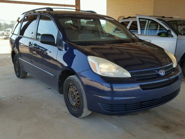 5TDZA23C65S262566 - 2005 TOYOTA SIENNA CE BLUE photo 1