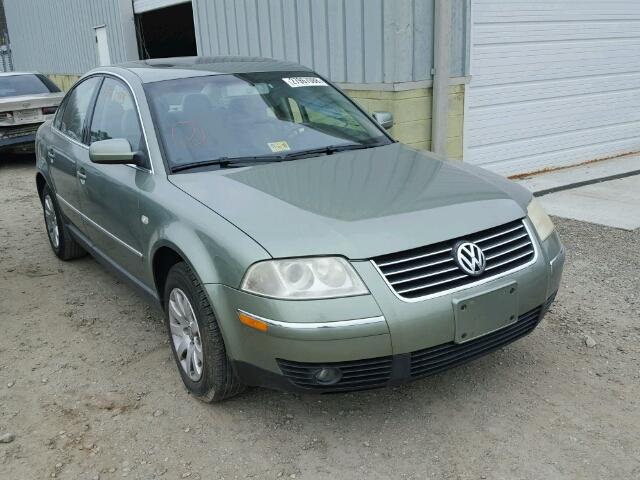 WVWPD63B93P187849 - 2003 VOLKSWAGEN PASSAT GLS GREEN photo 1