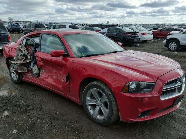 2B3CL3CG9BH502598 - 2011 DODGE CHARGER RED photo 1