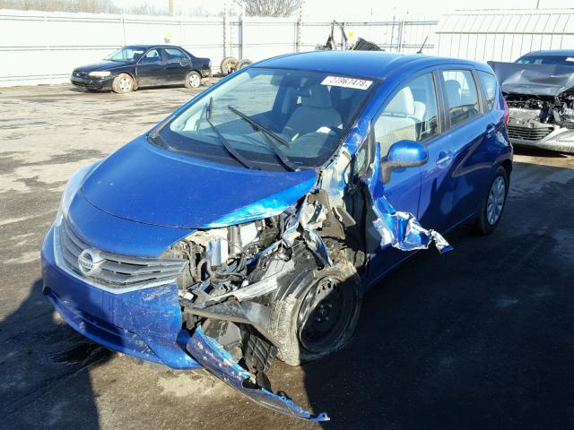 3N1CE2CP0EL431289 - 2014 NISSAN VERSA NOTE BLUE photo 2