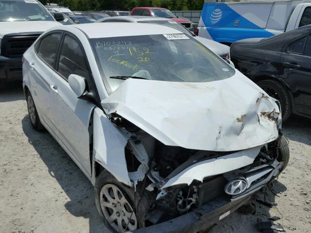 KMHCT4AE9EU674830 - 2014 HYUNDAI ACCENT GLS WHITE photo 1