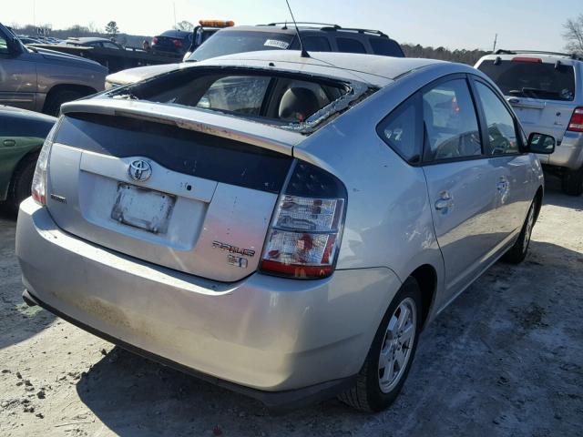 JTDKB20U657048036 - 2005 TOYOTA PRIUS SILVER photo 4