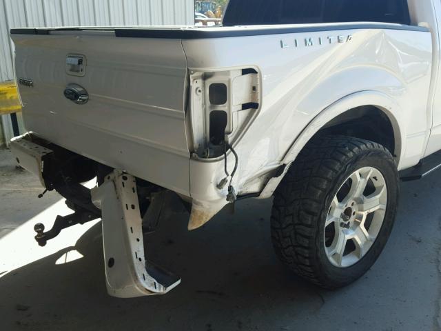 1FTFW1E68BFA91627 - 2011 FORD F150 SUPER WHITE photo 9