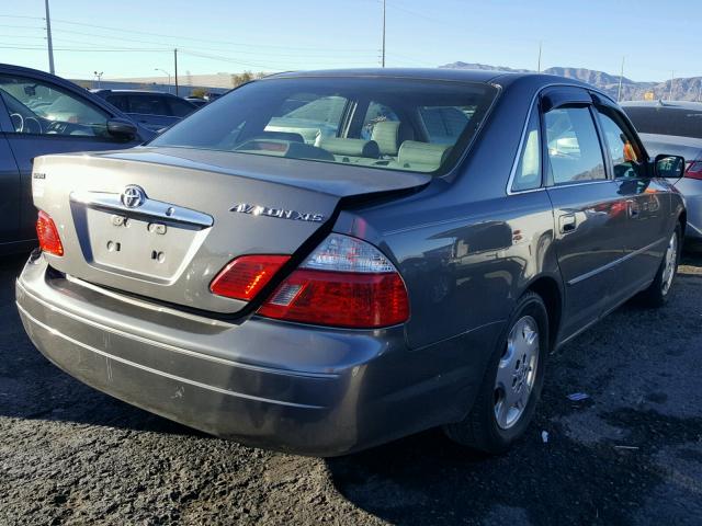 4T1BF28B93U335226 - 2003 TOYOTA AVALON XL CHARCOAL photo 4