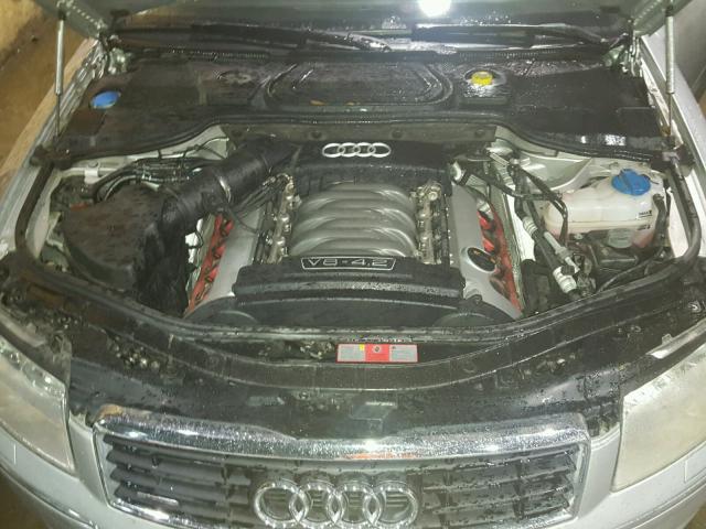 WAUML44E54N018280 - 2004 AUDI A8 L QUATT SILVER photo 7