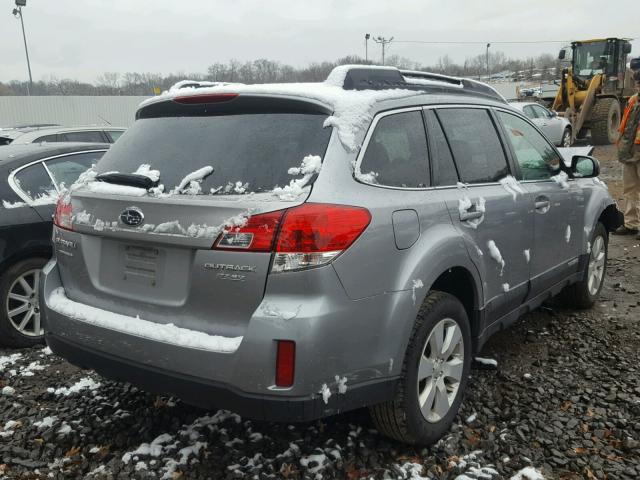 4S4BRBCC3A3383752 - 2010 SUBARU OUTBACK 2. SILVER photo 4